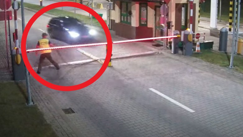 Rosjanin staranował szlaban na przejściu granicznym z Polską