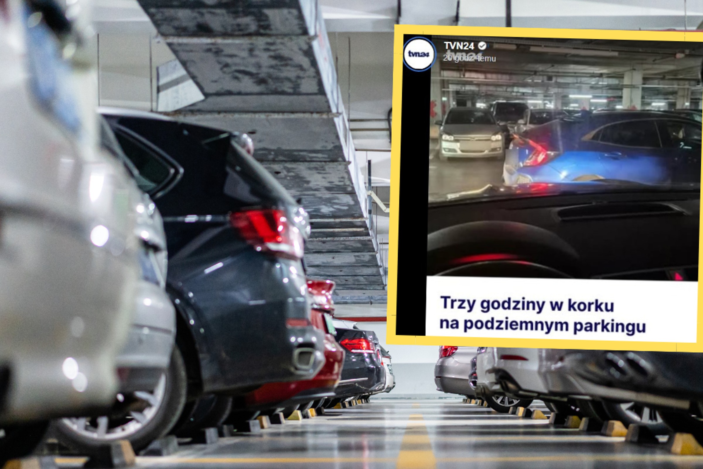 Kierowcy uwięzieni na podziemnym parkingu galerii. "Błagam, zróbcie coś"