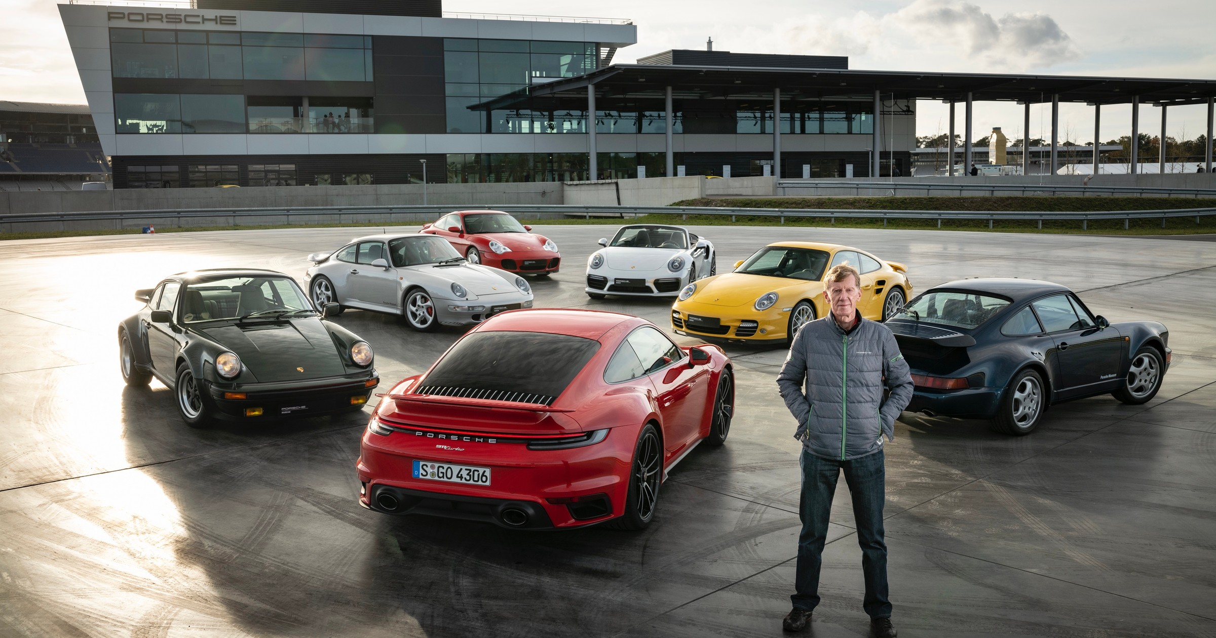 Walter Röhrl i wszystkie Porsche 911 Turbo - 992, 991, 997, 996, 993, 964 i 930