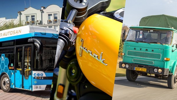 Autosan Sancity 12LFH, Junak M15 i Star 200 (od lewej)