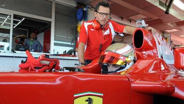 Bartłomiej Mirecki na testach Ferrari Driver Academy