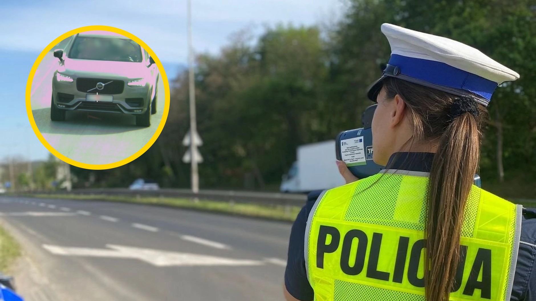 Kontrola drogowa. Policjanci sprawdzali bezpieczną odległość