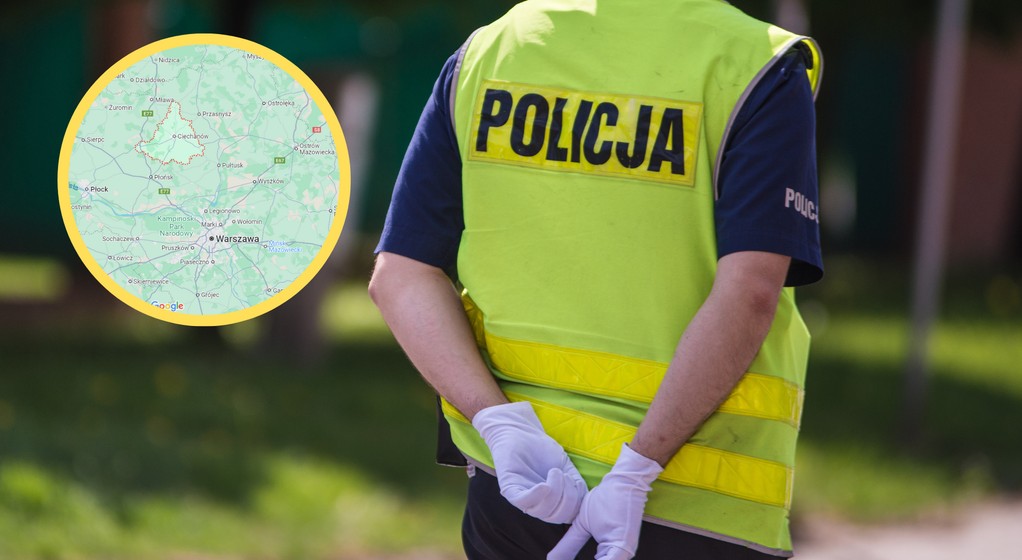 Ciechanów. Policjanci zatrzymali 57-latka, który pijany jechał na grzybobranie (Zdjęcie mapy: Mapy Google)