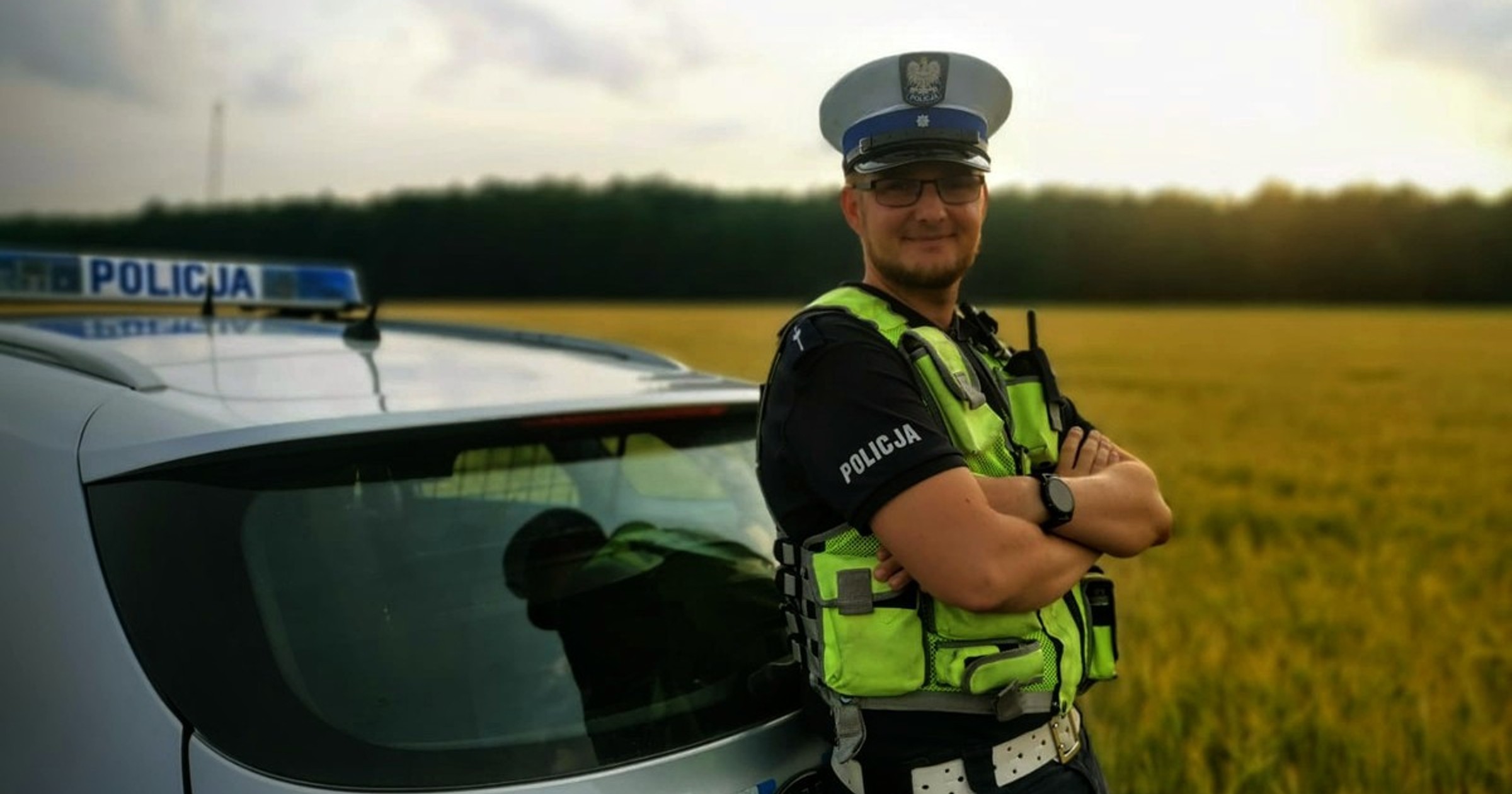 Spowodował kolizję. Policjant miał wolne, ale zareagował natychmiast