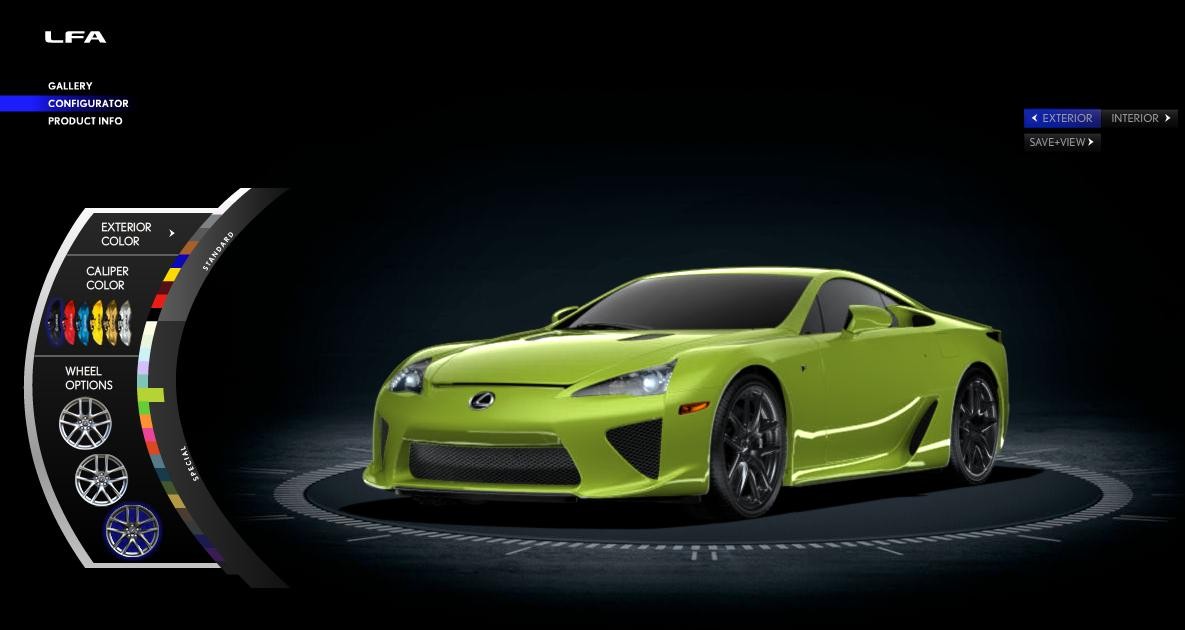 Różowy Lexus LF-A