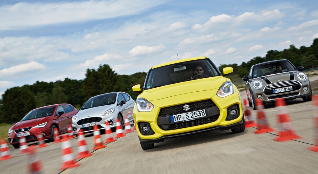 Spokojnie, to tylko zabawa! Porównanie: Fiesta, Mini, Ibiza i Swift z mocnymi benzyniakami