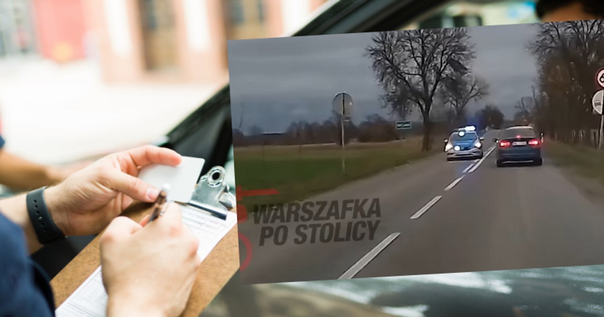 Kierowca zdecydował się na niebezpieczne wyprzedzanie (fot. youtube.com/@WarszafkaPoStolicy)