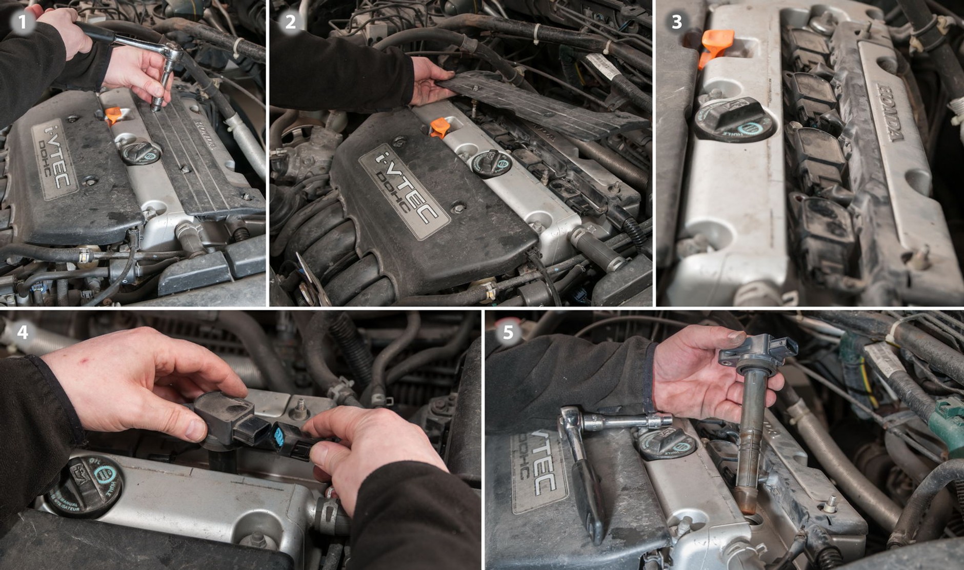 Serwis Hondy CR-V II 2.0: świece zapłonowe