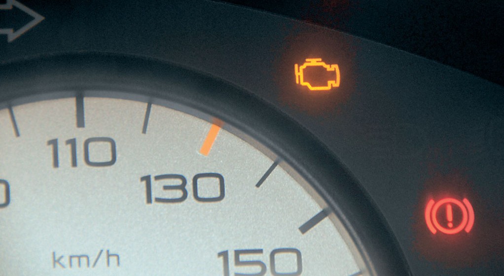 Kontrolka check engine (zdjęcie ilustracyjne)