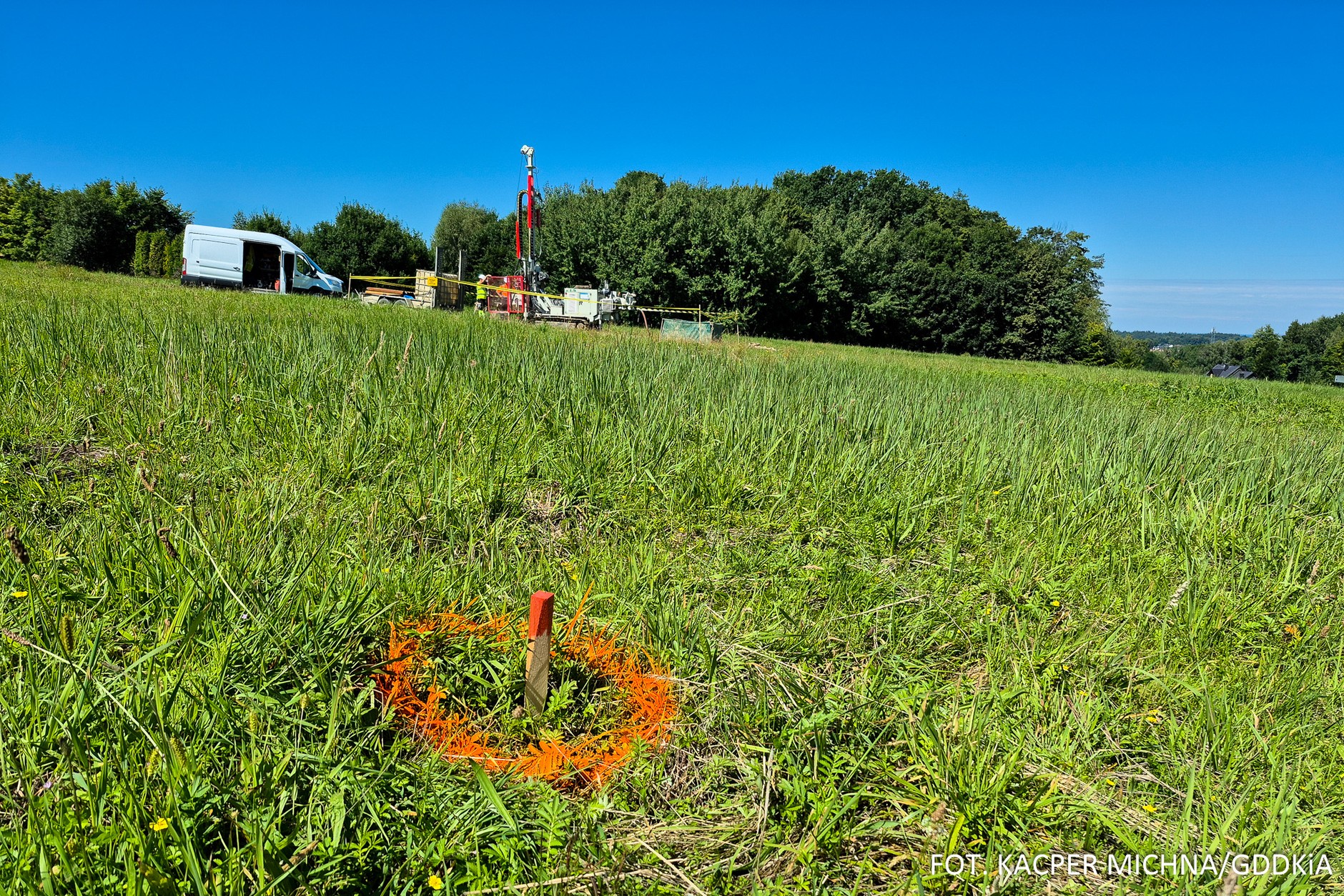 Badania geologiczne na terenie pierwszego odcinka Beskidzkiej Drogi Integracyjnej