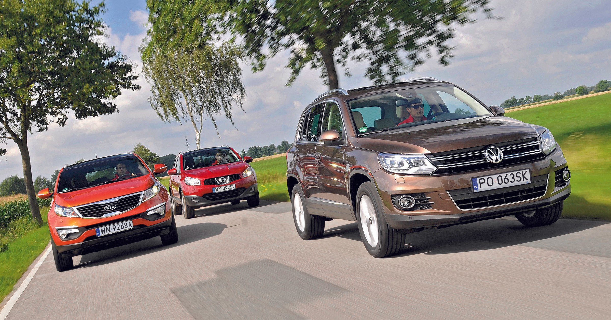 Kia Sportage kontra Nissan Qashqai i Volkswagen Tiguan