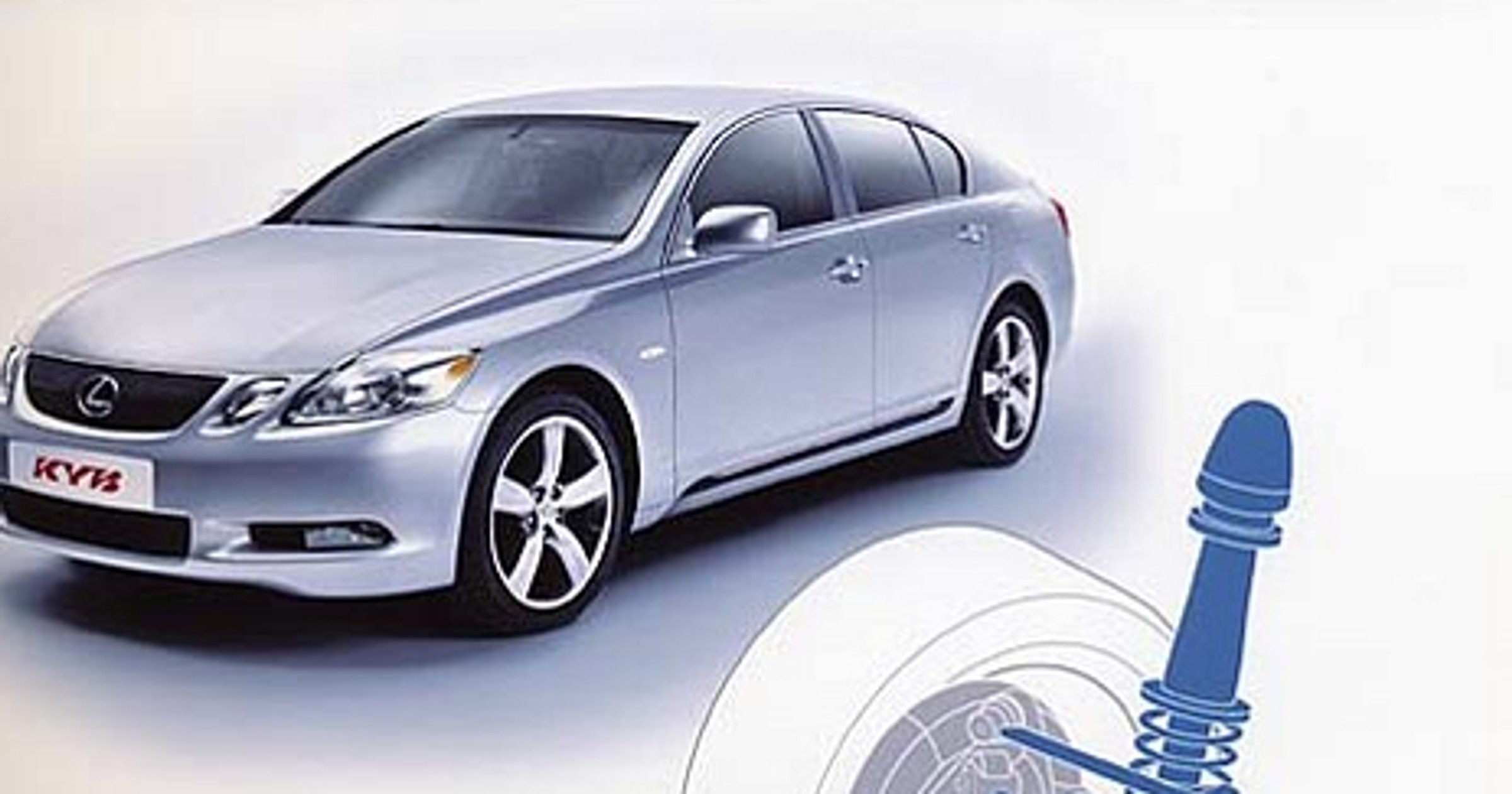 Lexus GS amortyzowany przez Kayabę