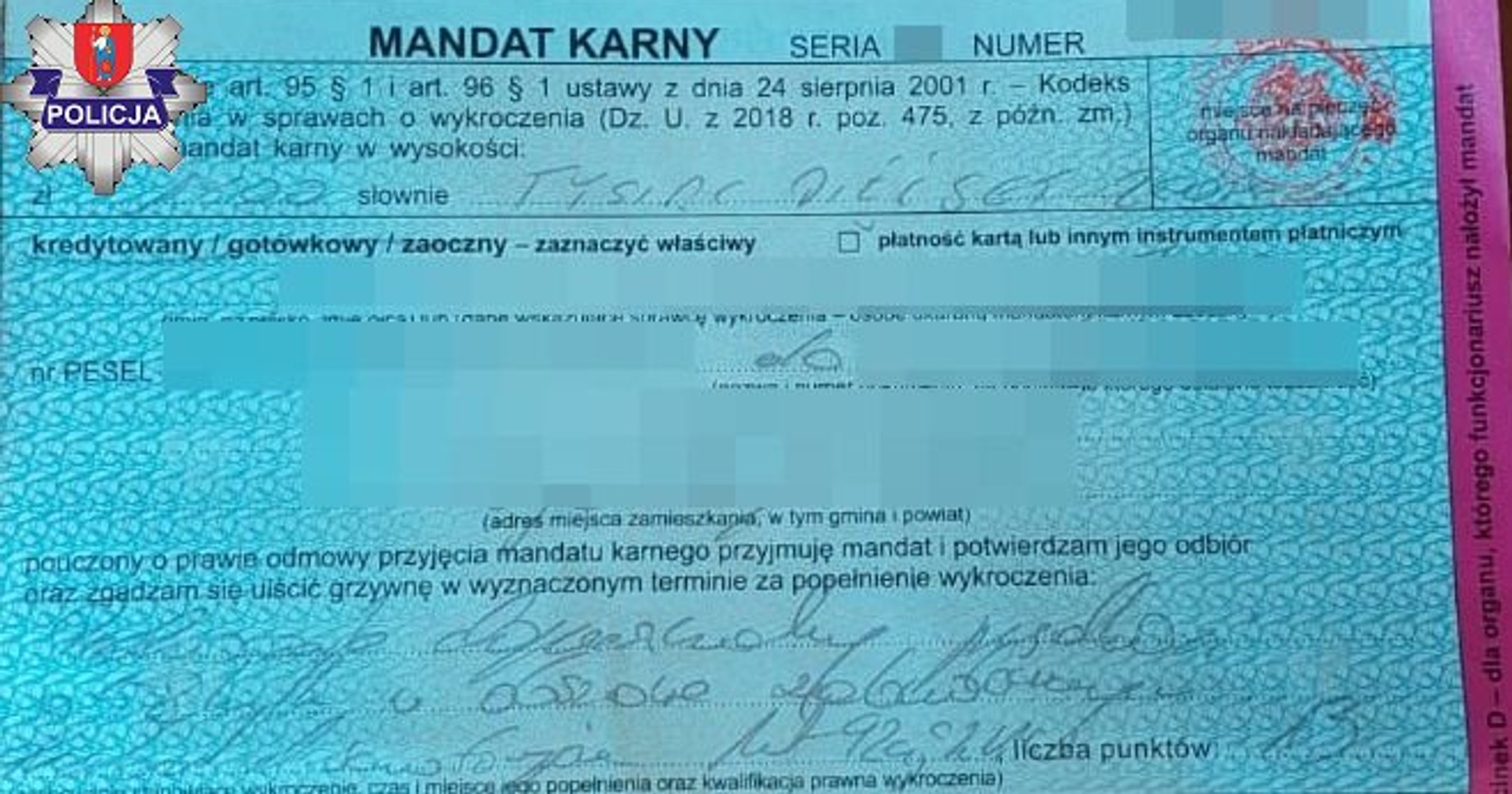 Policjanci prowadzili specjalną akcję w całym powiecie. 185 wykroczeń tylko jednego dnia