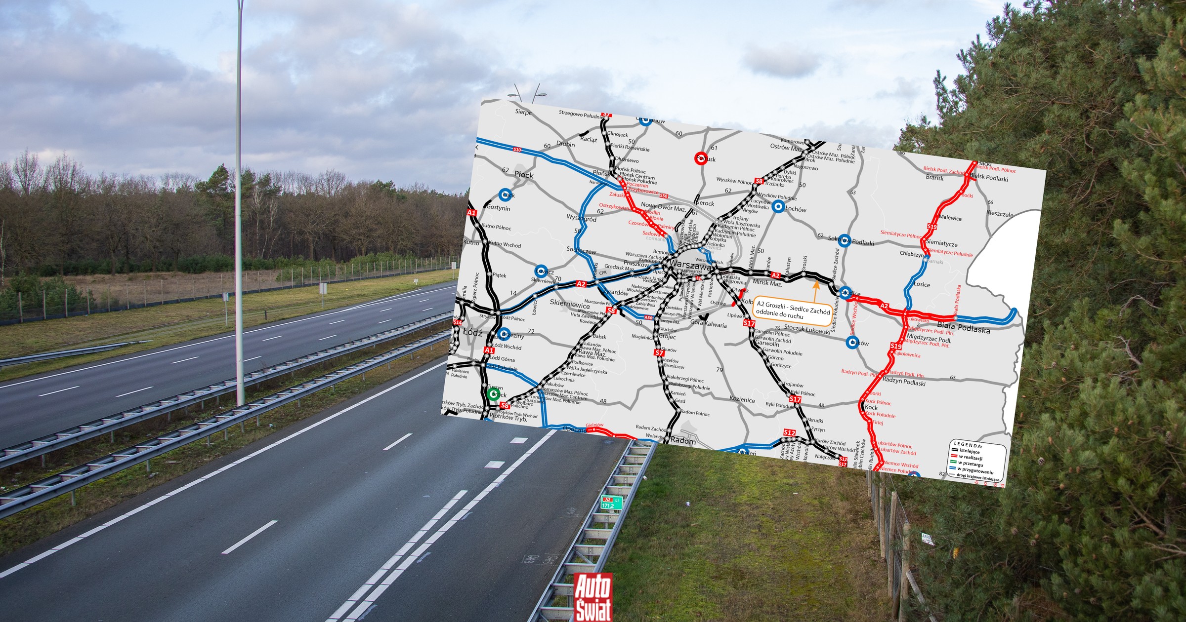 Właśnie otwarto nowy odcinek autostrady A2. Kierowcy szybciej dojadą do ...
