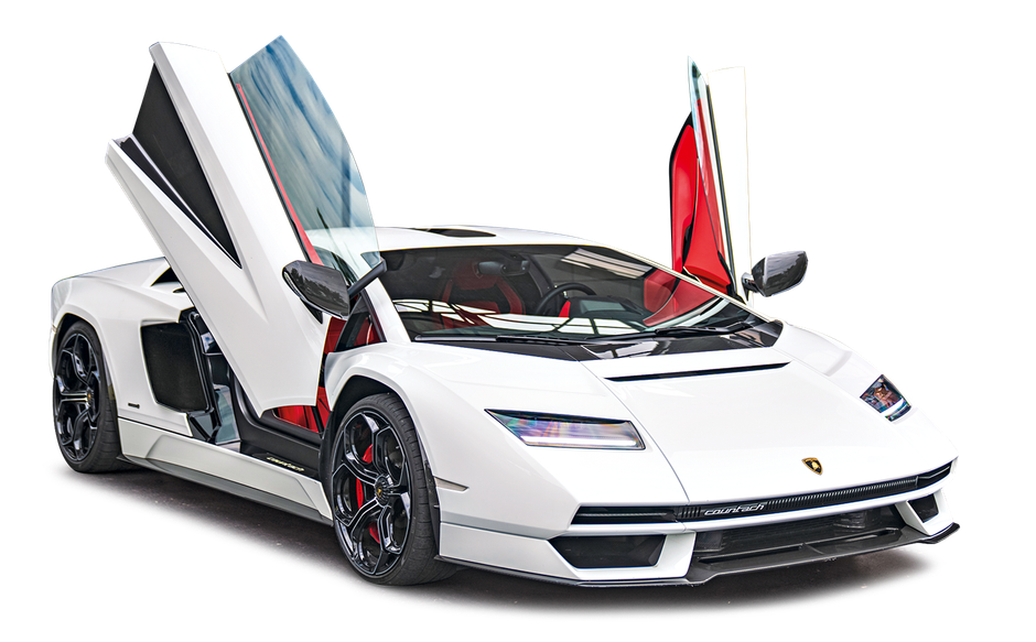 Drzwi już się nie otwierają prosto do góry, lecz zgodnie z dzisiejszym zwyczajem Lamborghini lekko na boki