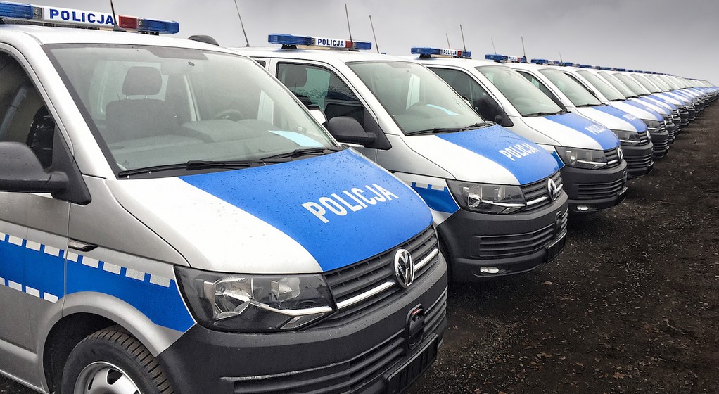 Volkswageny Transportery dla policji