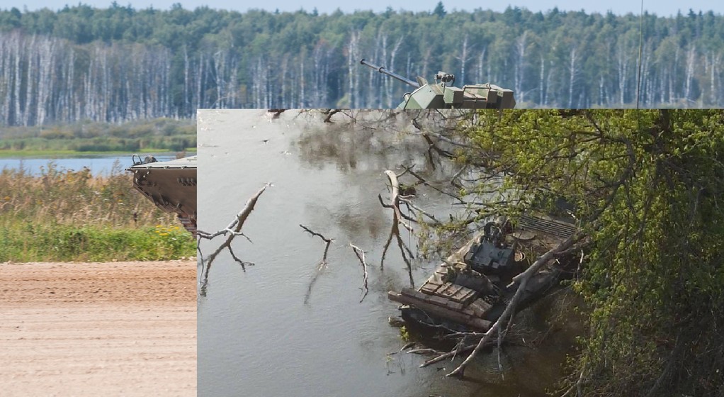 Rosjanie próbowali przeprawić się przez rzekę. Stracili zmodernizowane BMP