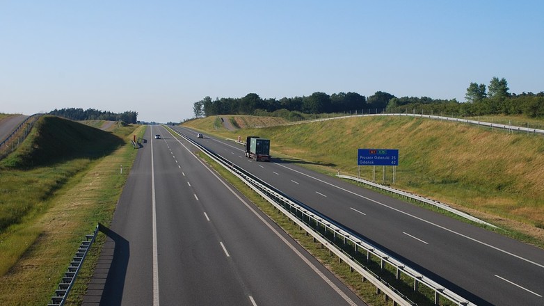 Autostrada A1 koło Tczewa
