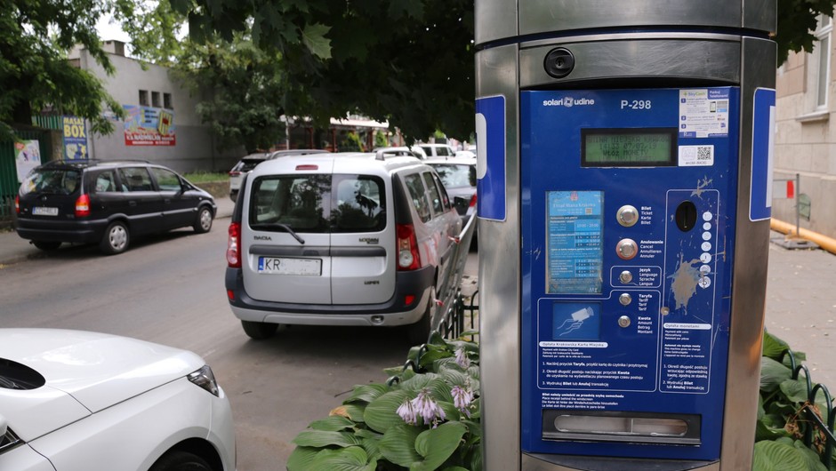 Parkomat w Strefie Płatnego Parkowania w Krakowie