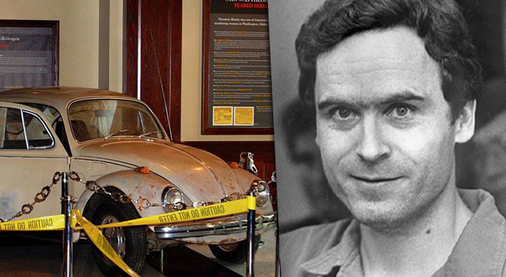 Volkswagen Beetle, popularny Garbus należący do seryjnego mordercy Teda Bundy'ego.