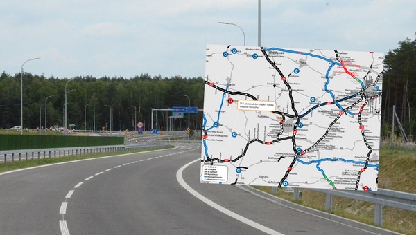 Łódź z pełnym ringiem autostrad i dróg ekspresowych. Brakujący odcinek otwarty